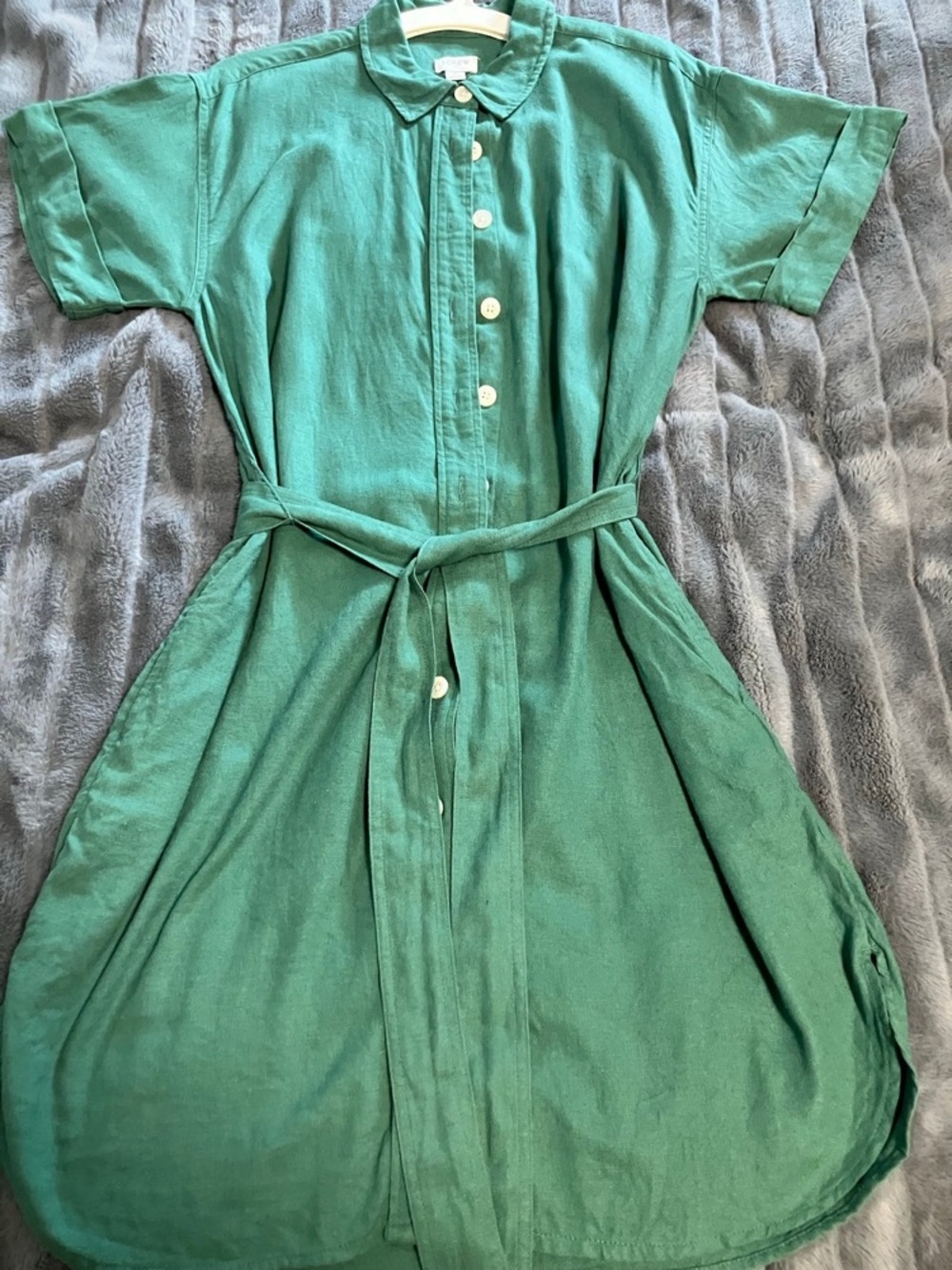 J. Crew Teal Green Button-Up Top